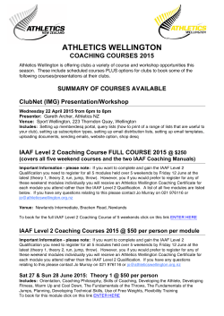 Coaching Course info for website 2015
