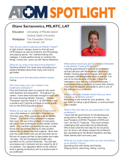 Diane Sartanowicz, MS, ATC, LAT - Athletic Trainers of Massachusetts