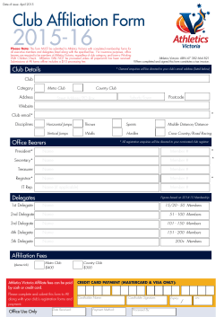 2015-16 Club Affiliation Form
