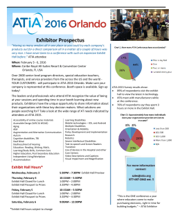 2016 Exhibitor Prospectus - Assistive Technology Industry Association