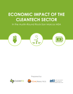 economic impact of the cleantech sector
