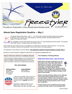 April 2015 - Freestyler - Atlanta Figure Skating Club