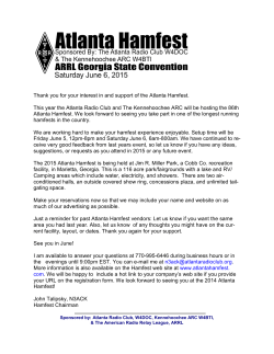 Thank you for your interest in and support of the Atlanta Hamfest
