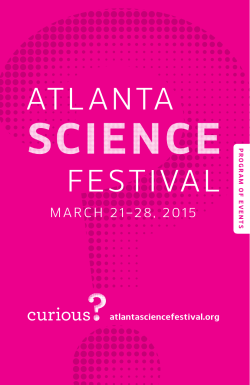 Event Guide PDF - Atlanta Science Festival