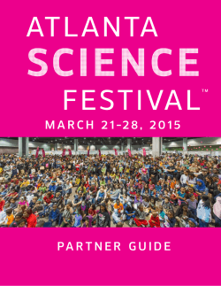 MARCH - , PARTNER GUIDE - Atlanta Science Festival