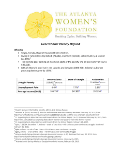 Generational Poverty Defined - The Atlanta Women`s Foundation