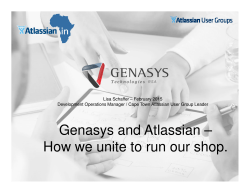 Genasys and Atlassian â How we unite to run