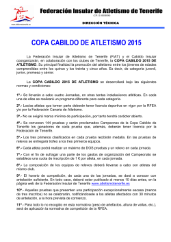 Copa Cabildo - FederaciÃ³n Insular de Atletismo de Tenerife