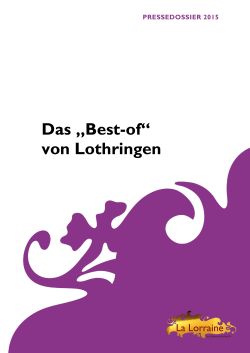 Das âBest-ofâ von Lothringen