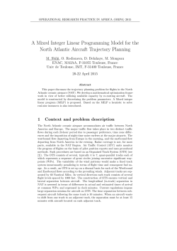 A Mixed Integer Linear Programming Model for the - ATOMIC