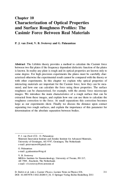 The Casimir Force Between Real Materials
