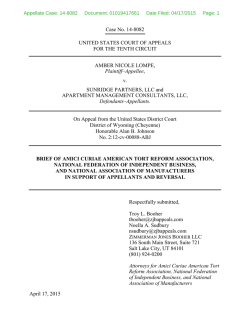 Lompe v. Sunridge - American Tort Reform Association
