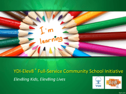 YDI-Elev8 Full-Service Community School Initiative