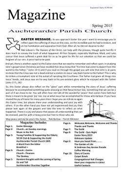 40 magazine Spring 2015 - Auchterarder Parish Church