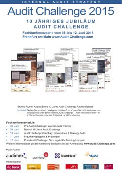 Audit Challenge 2015