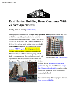 East Harlem Building Boom Continues With 26 New Apartments