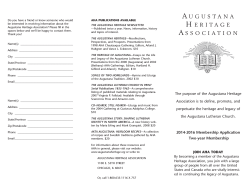 Augustana Heritage Association Membership Form