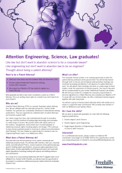 Attention Engineering, Science, Law graduates!