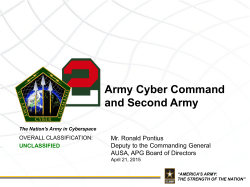 Army Cyber Command and Second Army