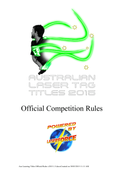 Australian Laser Tag Titles â Official Rules