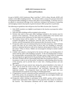 AUSPL2015 C Rules and Procedures As part of