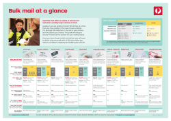 Bulk mail at a glance poster
