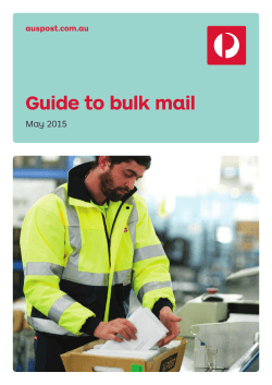 Guide to bulk mail (8839133)