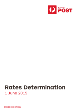 Pricing Rates Determination