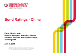 Bond Ratings - China