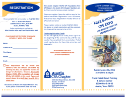 the Expo brochure - Austin Chapter Texas Society of Certified Public