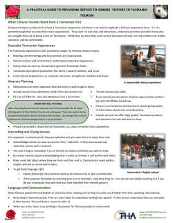 A Practical Guide to Providing Service to Chinese Visitors &acirc; Tourism