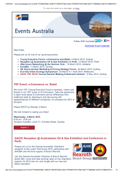 Events Australia 25/02/2015