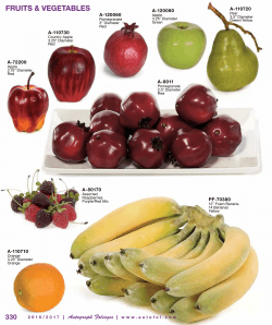 FRUITS & VEGETABLES - Autograph Foliages