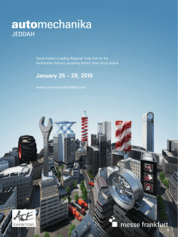 2016 Sales Brochure - Automechanika Jeddah