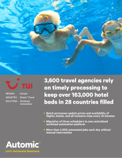 3,600 travel agencies rely on timely processing to keep