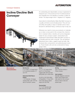 Incline / Decline Belt Conveyer