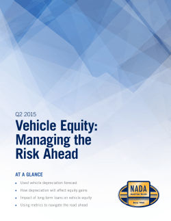 Vehicle Equity: Managing the Risk Ahead