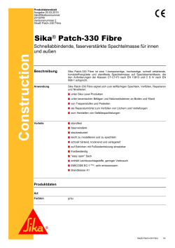 Sika Patch-330 Fibre - Sika Ãsterreich GmbH