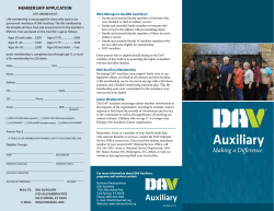 MEMBERSHIP APPLICATION - Disabled American Veterans Auxiliary