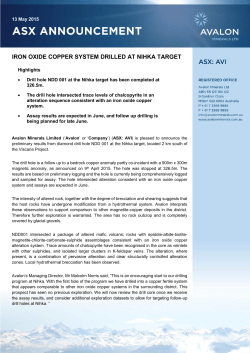 iron oxide copper system drilled at nihka target