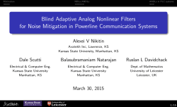 Blind Adaptive Analog Nonlinear Filters for Noise