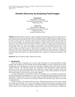 Emotion Discovery by Analysing Facial Images