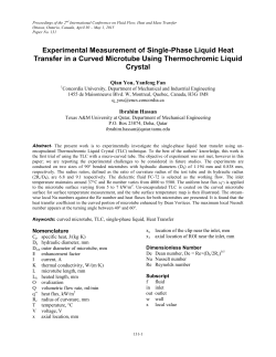 Experimental Measurement of Single-Phase Liquid Heat Transfer in