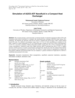 Simulation of Al2O3-ATF Nanofluid in a Compact Heat Exchanger