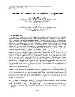 Estimation of Prestress Loss by Steam Curing Process
