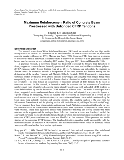 Maximum Reinforcement Ratio of Concrete Beam Prestressed with