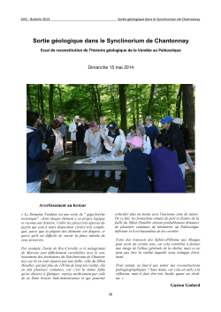 AVG.Bulletin 2014.Partie 3 - Association VendÃ©enne de GÃ©ologie