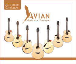 Product Catalogue - Avian Guitars Europe | Welcome