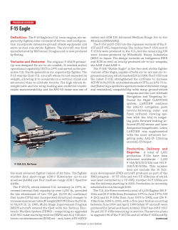Program Dossier: F-15 Eagle