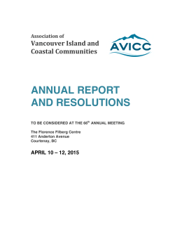 2015 Annual Report & Resolutions
